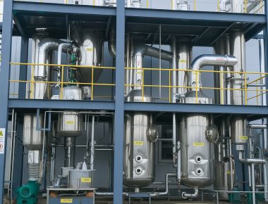 نظام تبخير مياه الصرف الصحي Mvr التأثير المتعدد السقوط الفيلم الأوتوماتيكي رقيق 1600lph