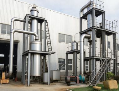 نظام تبخير مياه الصرف الصحي Mvr التأثير المتعدد السقوط الفيلم الأوتوماتيكي رقيق 1600lph