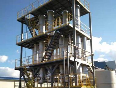 نظام تبخير مياه الصرف الصحي Mvr التأثير المتعدد السقوط الفيلم الأوتوماتيكي رقيق 1600lph