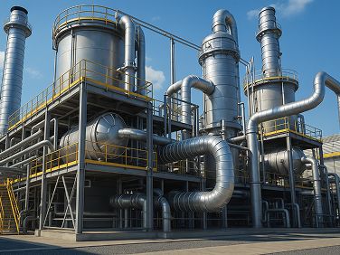 معدات المبخر متعدد التأثير بغشاء متساقط لمعالجة النفايات السائلة