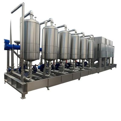 معدات التبخير متعدد التأثيرات بسعة 1600 لتر في الساعة والتبلور الفراغي لمعالجة مياه الصرف الصحي