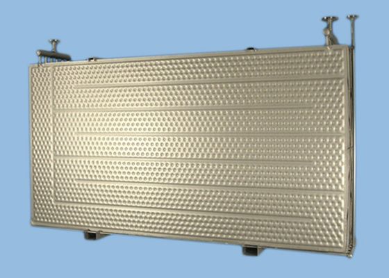 0.3-1.2mm مبادلة الحرارة ذات الصفيحة ذات الوسادة المنحنية