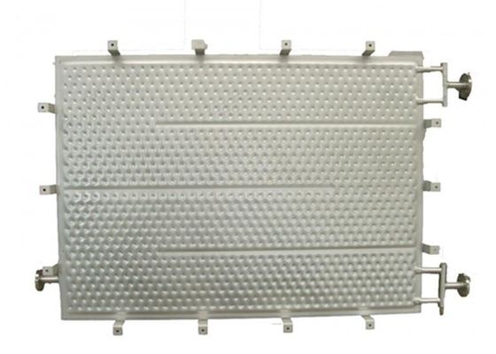 0.3-1.2mm مبادلة الحرارة ذات الصفيحة ذات الوسادة المنحنية