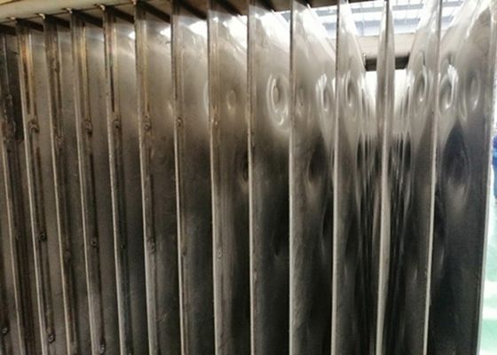 12x2m SS304 316L مبادلات حرارية لوحة الدمل مع لوحة وسادة لحام منقوشة