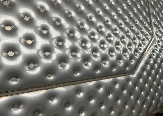 صفيحة وسادة ضغط المياه عالية القوة 1.2mm ملف تعريف مزدوج